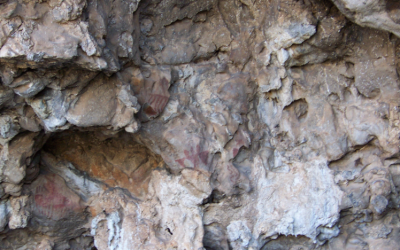 Figure 4. The Area C rock paintings from the South Grotto of Oxtotitlán Cave, Guerrero, Mexico (Image copyright: Arnaud F. Lambert).